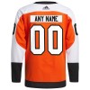 Miehille NHL Philadelphia Flyers Pelipaita Custom Adidas 2023-24 koti Oranssi Authentic